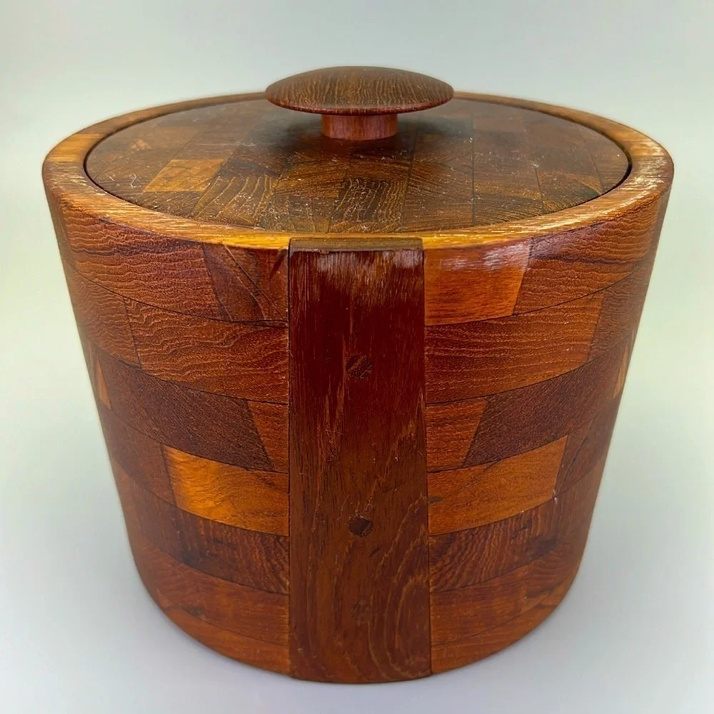 Vintage Ernest Sohn Teak Canister